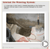 A drain pipe or drain track is installed